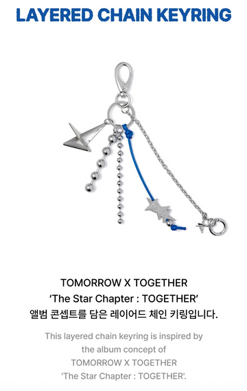TXT - The Star Chapter : Together Official MD Layered Chain TXT - The Star Chapter : Together Official MD Layered Chain