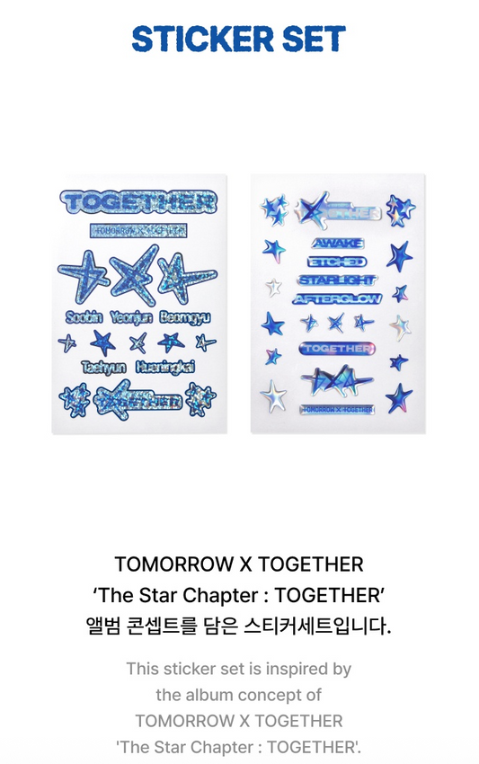 TXT - The Star Chapter : Together Official MD Sticker Set