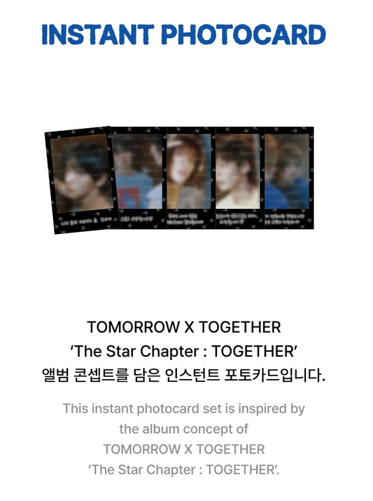 TXT - The Star Chapter : Together Official MD Instant Photocard
