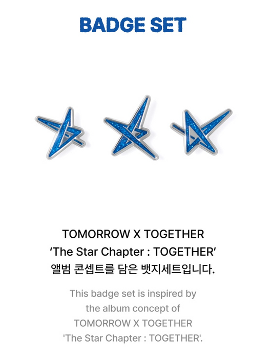 TXT - The Star Chapter : Together Official MD Badge Set