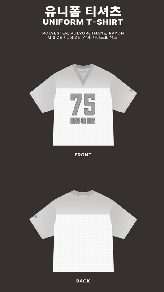 KISS OF LIFE - Kiss Road 1st World Tour in Seoul Encore Official MD Uniform T-Shirt
