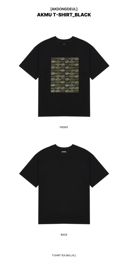 AKMU - Akdongdeul 2025 Standing Concert Official MD T-Shirt Black