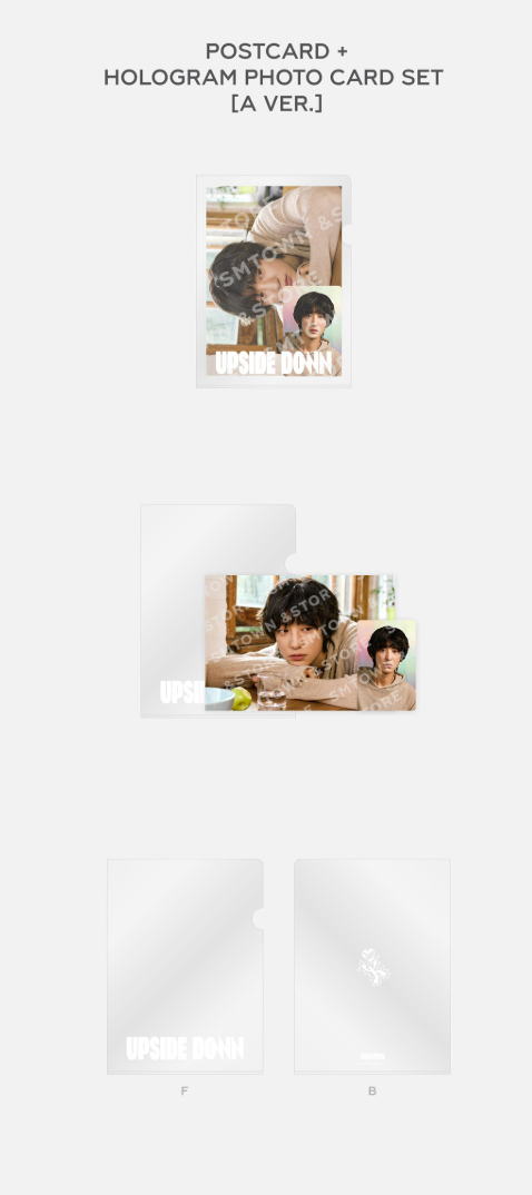 CHANYEOL - Upside Down 2nd Mini Album Official MD Postcard + Hologram Photo Card Set A