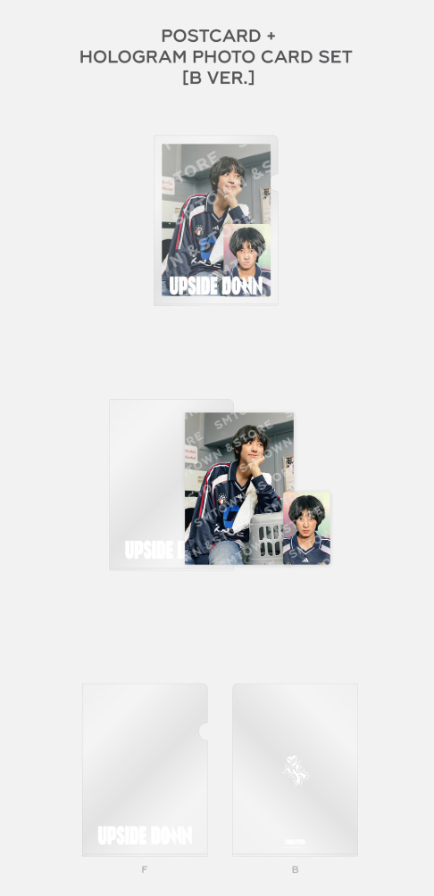 CHANYEOL - Upside Down 2nd Mini Album Official MD Postcard + Hologram Photo Card Set B