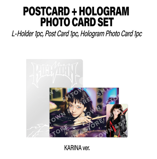 AESPA - Richman Pop Up Official MD Postcard + Hologram Photo Card Set