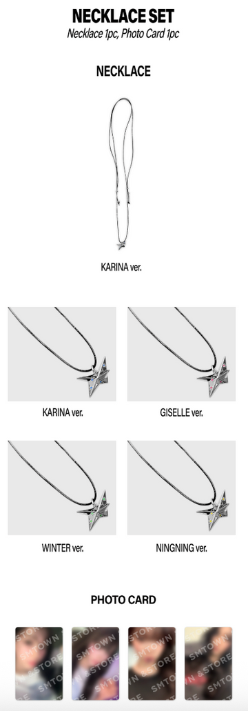 AESPA - Richman Pop Up Official MD Necklace Set – Kpop Omo AESPA - Richman Pop Up Official MD Necklace Set – Kpop Omo