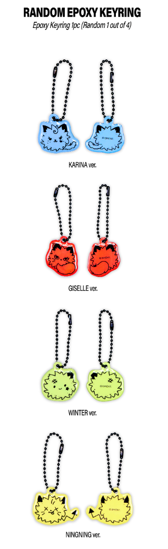 AESPA - Richman Pop Up Official MD Random Epoxy Keyring