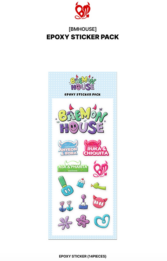 BABYMONSTER - BaeMon HOUSE Official MD Epoxy Sticker Pack