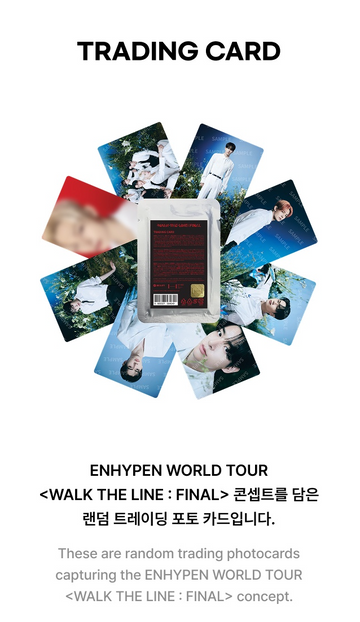 アイドル ENHYPEN WALK THE LINE Trading Card Set ENHYPEN - Trading Card WALK THE LANE