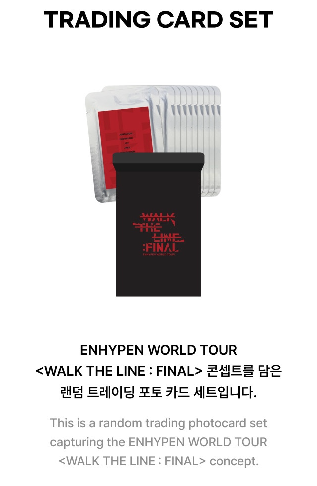 ENHYPEN - Walk the Line : Final World Tour Official MD