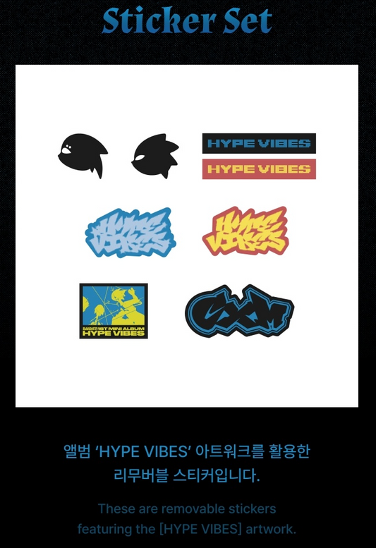 SEVENTEEN S.COUPS X MINGYU - Hype Vibes Official MD Sticker Set