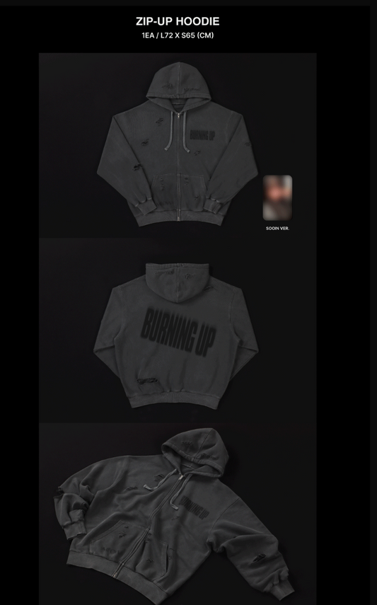 MEOVV - Burning up Official MD Zip Up Hoodie Set
