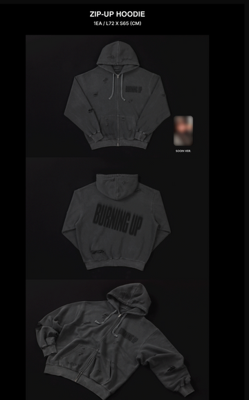 MEOVV - Burning up Official MD Zip Up Hoodie Set – Kpop Omo