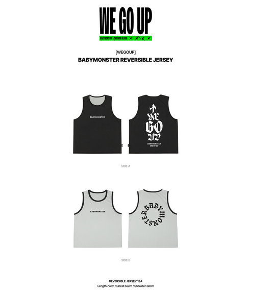 BABYMONSTER - We Go Up Official MD Reversible Jersey