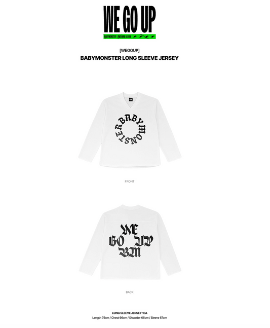 BABYMONSTER - We Go Up Official MD Long Sleeve Jersey