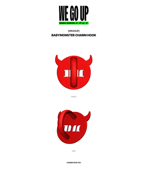 BABYMONSTER - We Go Up Official MD Charm Hook
