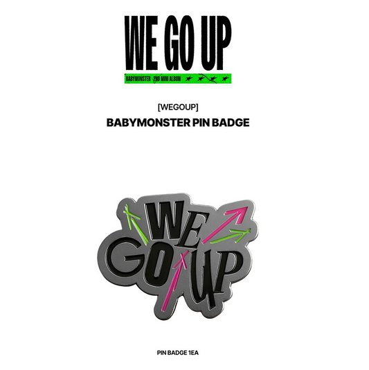 BABYMONSTER - We Go Up Official MD PIN Badge