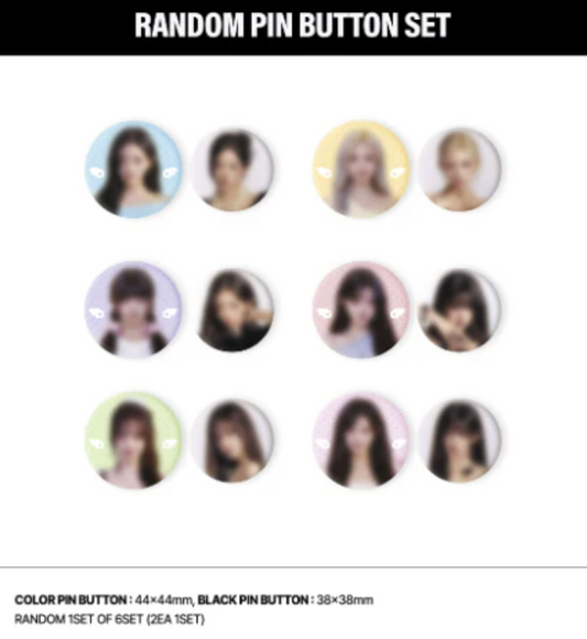 IVE - Show What I Am World Tour Official MD Random PIN Button Set