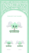 NCT WISH - Into the Wish Our Wish 1st Concert Tour Official MD Wichu Fanlight Cap Charm