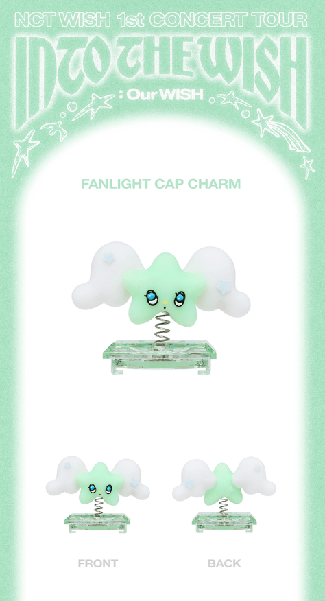 NCT WISH - Into the Wish Our Wish 1st Concert Tour Official MD Wichu Fanlight Cap Charm