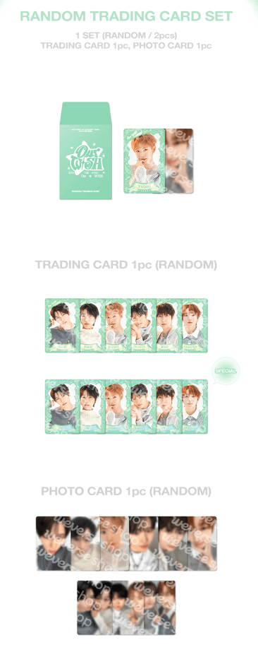 NCT WISH - Into the Wish Our Wish 1st Concert Tour Official MD Random Trading Card Set