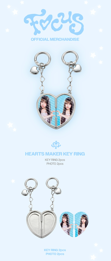HEARTS2HEARTS - Focus 1st Mini Album Official MD Hearts Maker Keyring