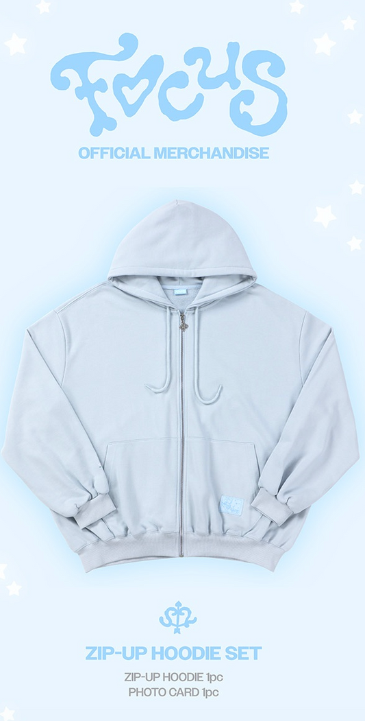 HEARTS2HEARTS - Focus 1st Mini Album Official MD Zip Up Hoodie Set