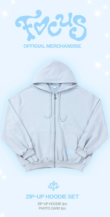HEARTS2HEARTS - Focus 1st Mini Album Official MD Zip Up Hoodie Set