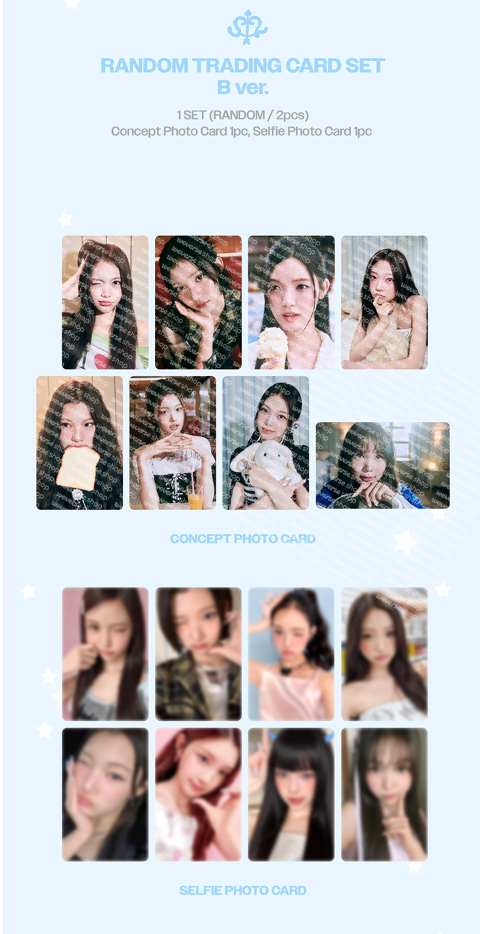 HEARTS2HEARTS - Focus 1st Mini Album Official MD Random Trading Card B Ver