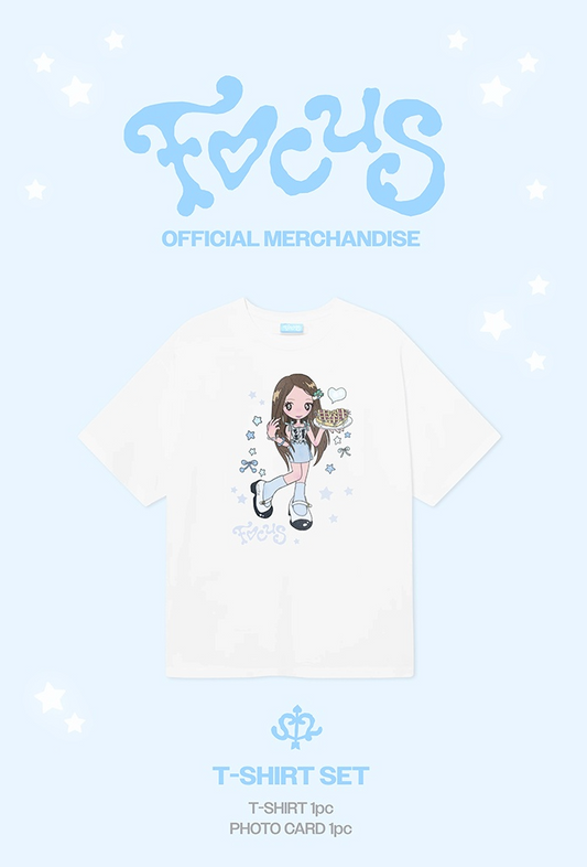 HEARTS2HEARTS - Focus 1st Mini Album Official MD T-Shirt Set