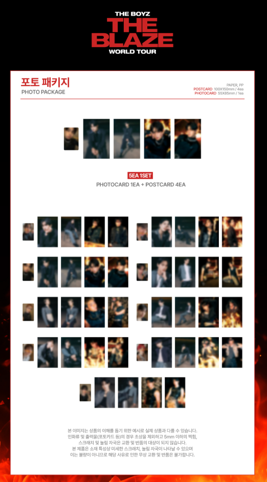 THE BOYZ - The Blaze the Boyz World Tour in Seoul Official MD Photo Package