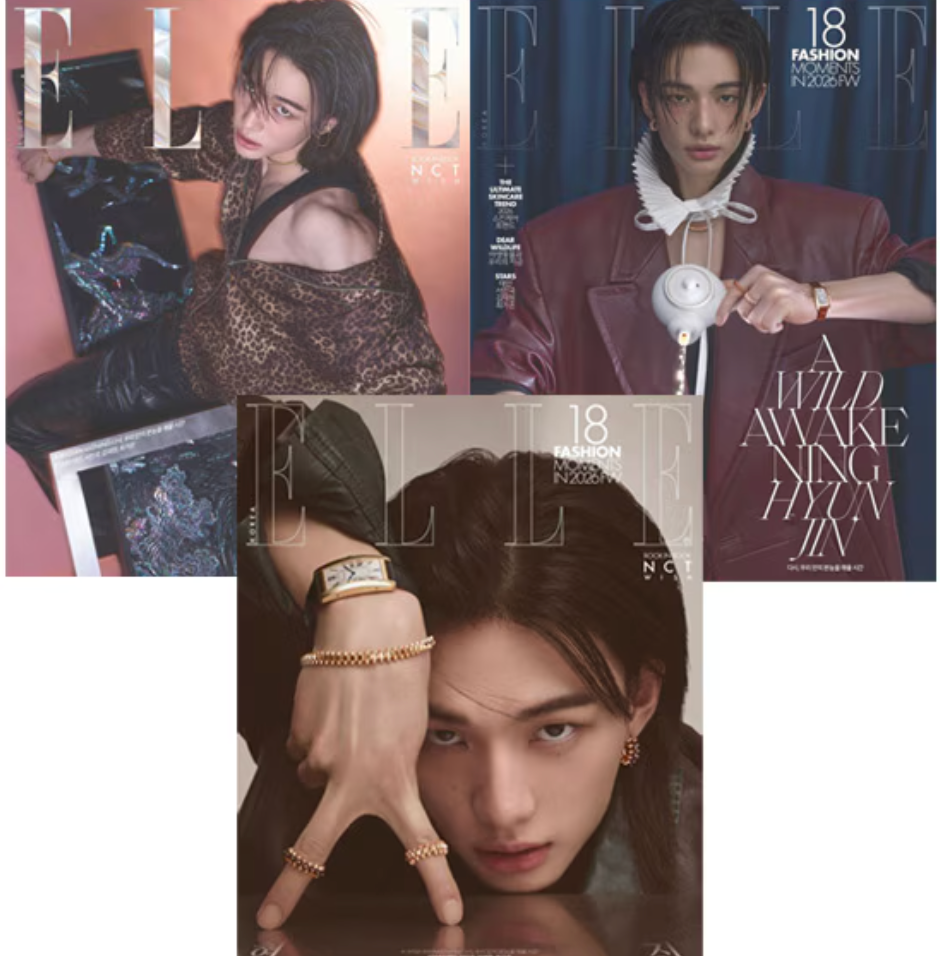 Stray Kids Hyunjin Elle Magazine 2026 April Issue NCT Wish Book I stray-kids-hyunjin-elle-magazine-2026-april-issue-nct-wish-book-i