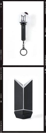 BTS Official Lightstick Ver 4 Keyring + Cradle Set