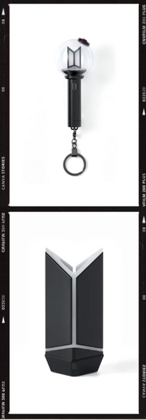 BTS Official Lightstick Ver 4 Keyring + Cradle Set – Kpop Omo