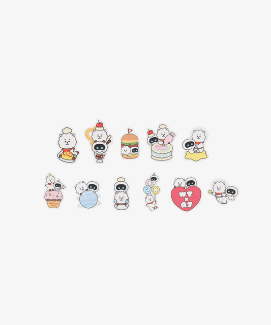 BTS - Wootteo X RJ Collaboration Official MD Sticker Set