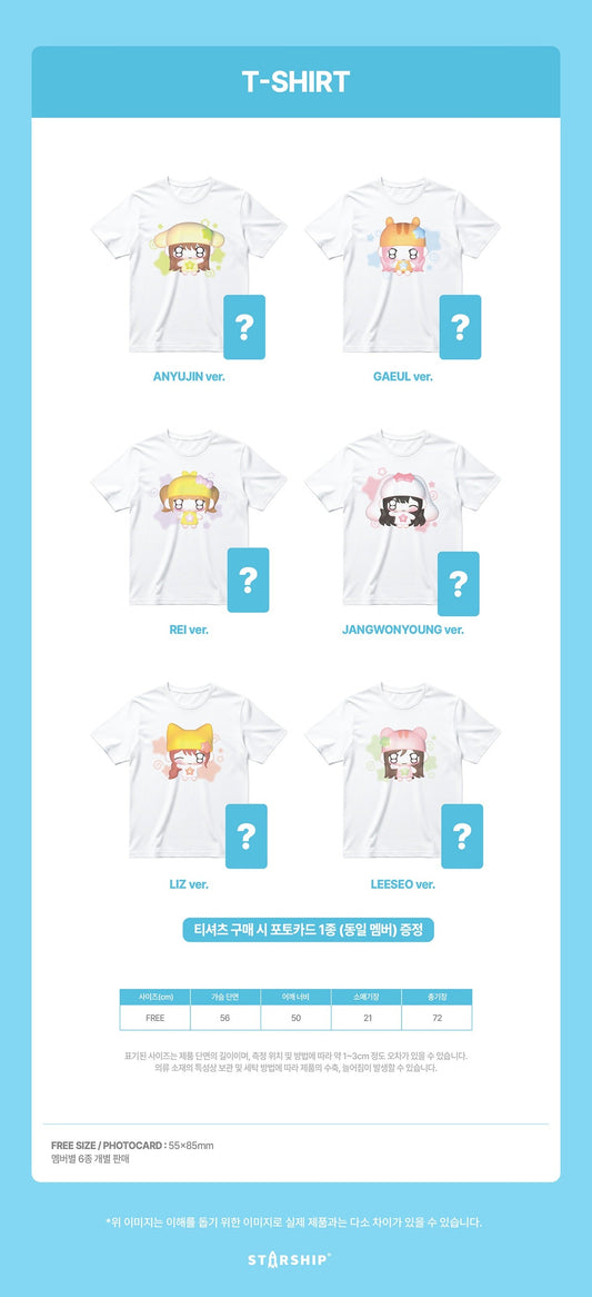 Ive - dive into ive 4th fan concert official md t-shirt