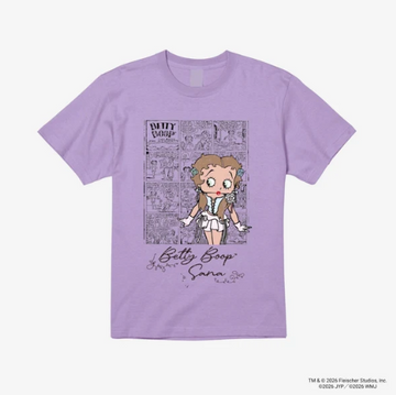 Twice Sana - Betty Boop X Sana Official Md T-shirt (lavender)