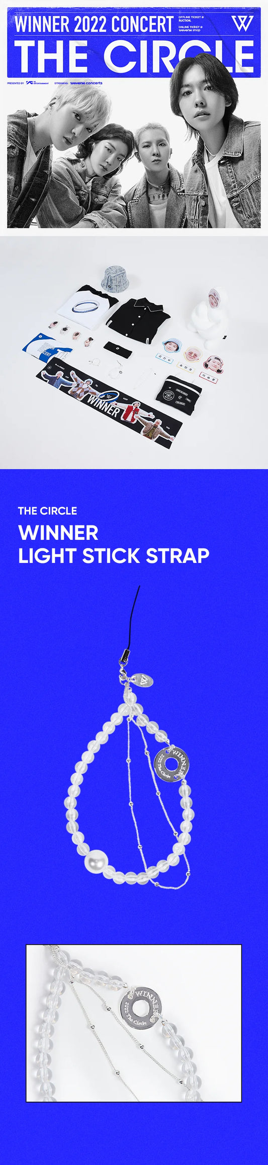 Winner - The Circle 2022 Concert Official MD Light Stick Strap