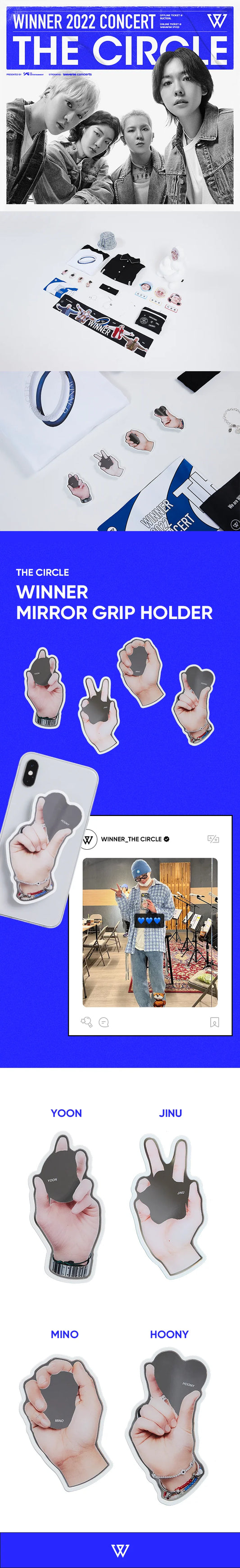 Winner - The Circle 2022 Concert Official MD Mirror Grip Holder