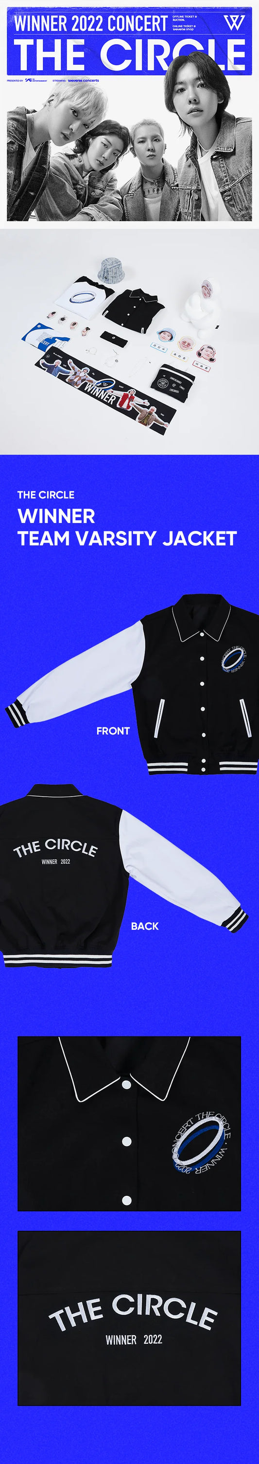 Winner - The Circle 2022 Concert Official MD Team Varsity Jacket