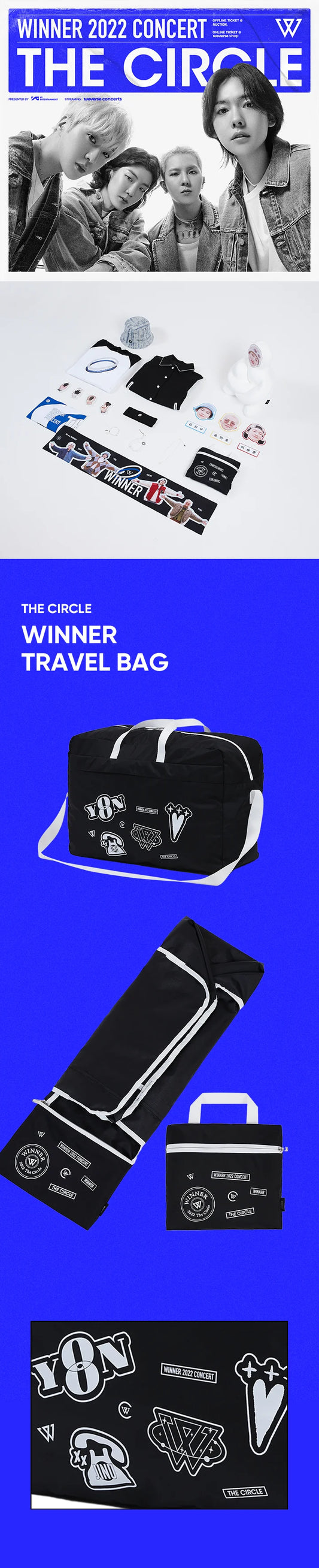 Winner - The Circle 2022 Concert Official MD Travel Bag