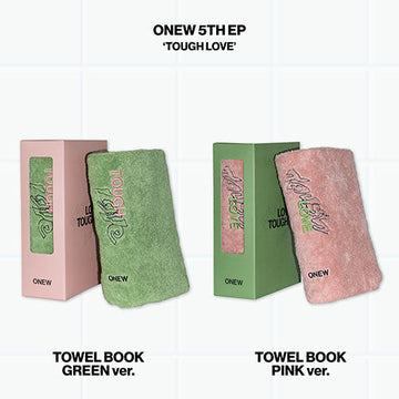 Onew - tough love 5th mini album towel book ver random