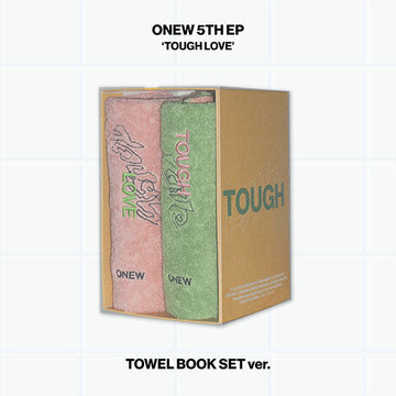 Onew - tough love 5th mini album towel book set ver