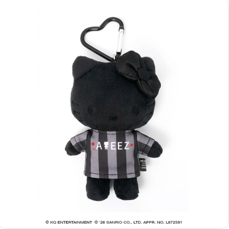 Ateez - Ateez X Hello Kitty Japan Pop Up Official Md Stuffed Toy Keyring