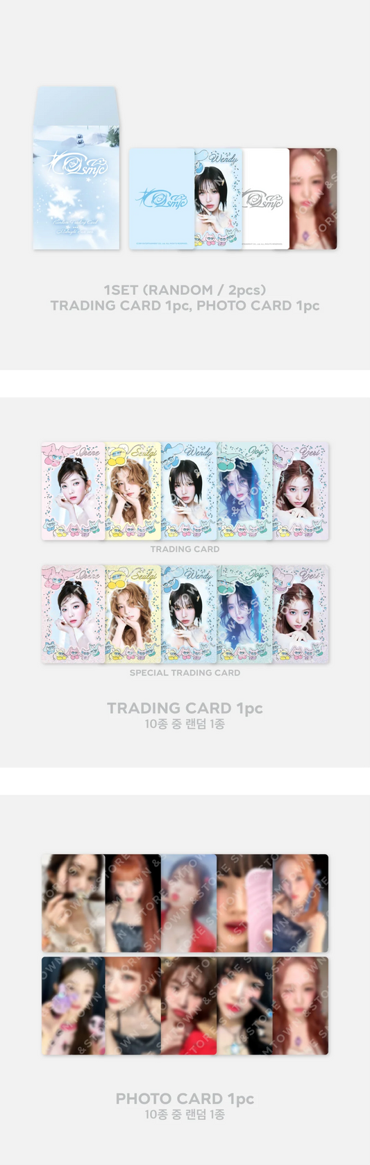 Red Velvet - Cosmic Official MD Random Trading Card Set (B Ver)