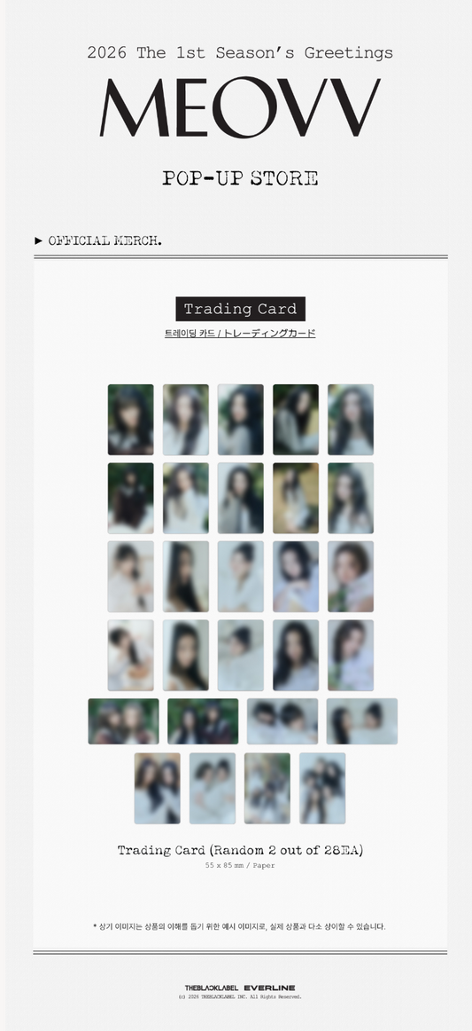 Meovv - meovv the 1st season's greetings pop up official md trading card