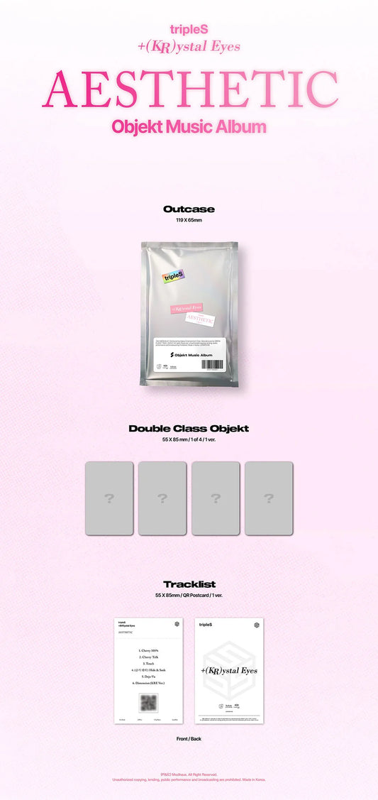 TRIPLES - Aesthetic +(Kr)ystal Eyes Mini Album Objekt Music Album Ver