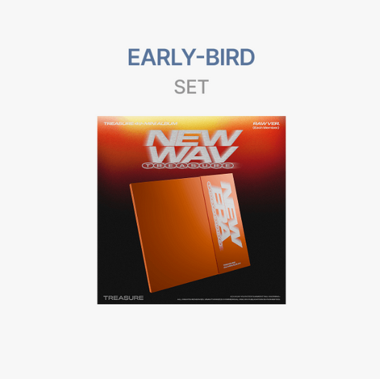Treasure - new wav 4th mini album weverse shop early bird gift raw ver set
