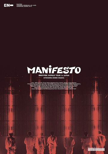 ENHYPEN - World Tour 'Manifesto' In Japan Kyocera Dome Osaka DVD