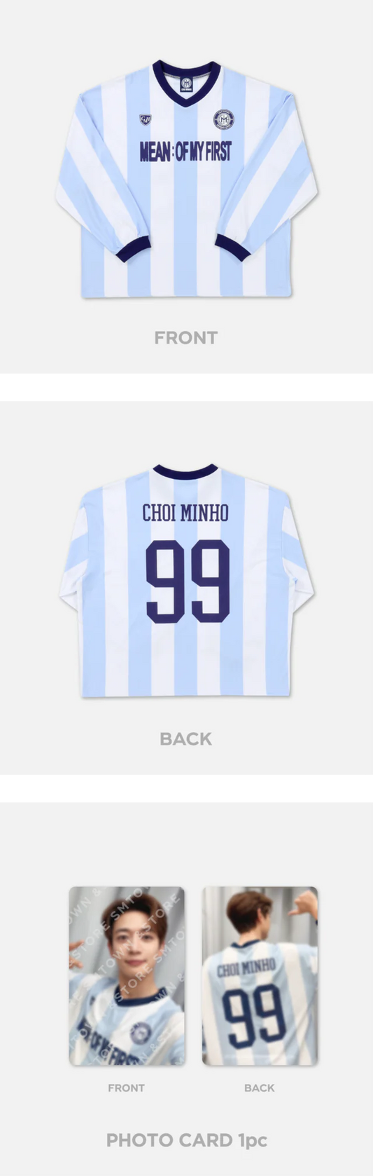 Shinee Minho - Mean : Of My First 2024 Concert Official MD Soccer Uniform + Photo Card Set (Minho Ver)